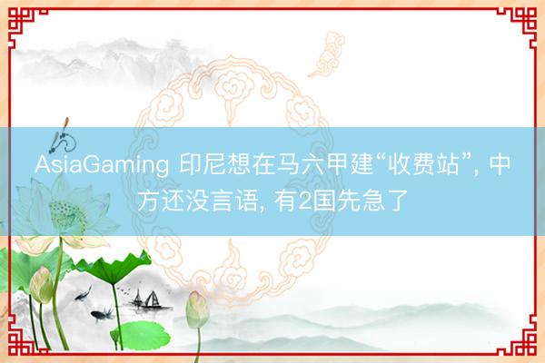 AsiaGaming 印尼想在马六甲建“收费站”, 中方还没言语, 有2国先急了